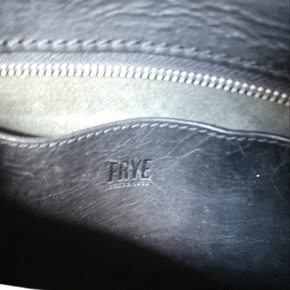 Frye Olivia Black Leather Large Crossbody Bag - Picture 4 of 9